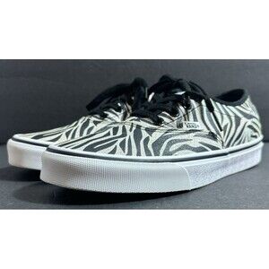 Vans Doheny Decon Zebra Print Skate Shoe Women's Size 8